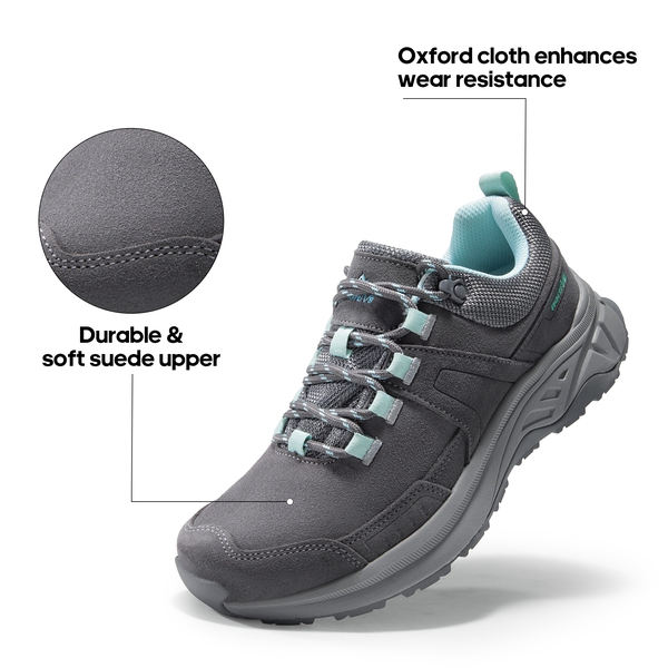 Women's Water-Resistant Lightweight Hiking Shoes - DARK GREY - 1